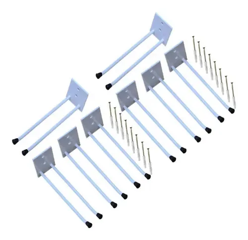 8 Suporte Para Vassouras Rodos De Parede Organizador 18cm