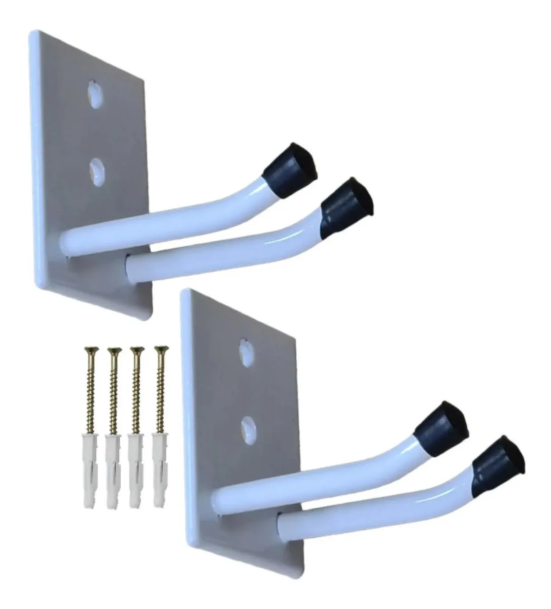 2 Suporte Para Vassouras Rodos De Parede Organizador 7cm