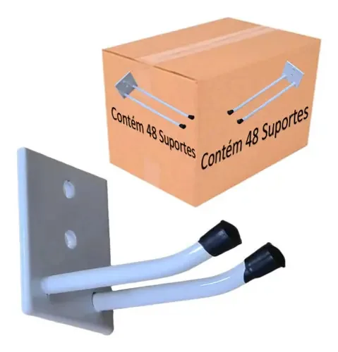 48 Suporte Para Vassouras Rodos De Parede Organizador 7cm