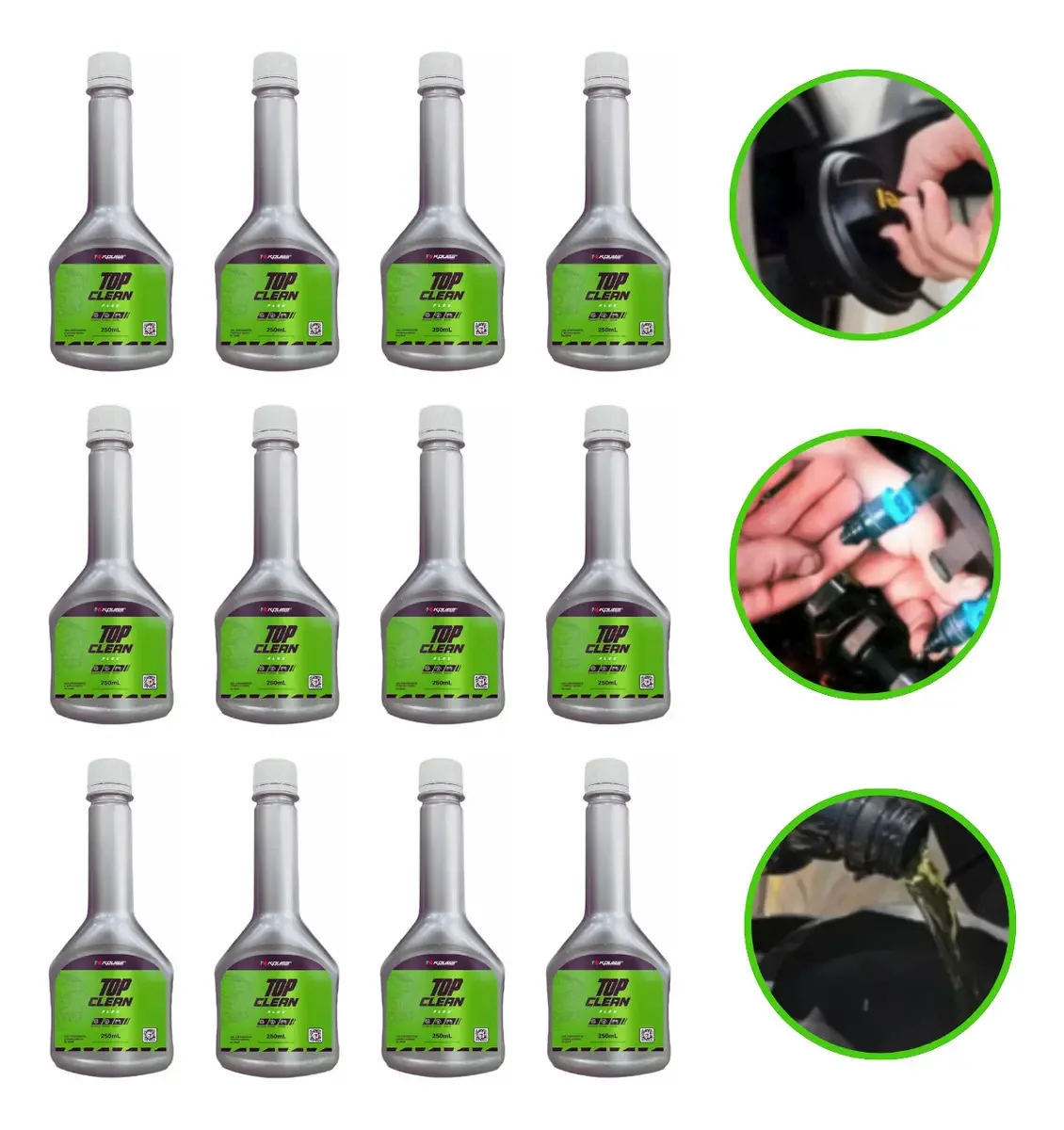 12un Aditivos Koube Combustível Flex Top Clean Flex 250ml