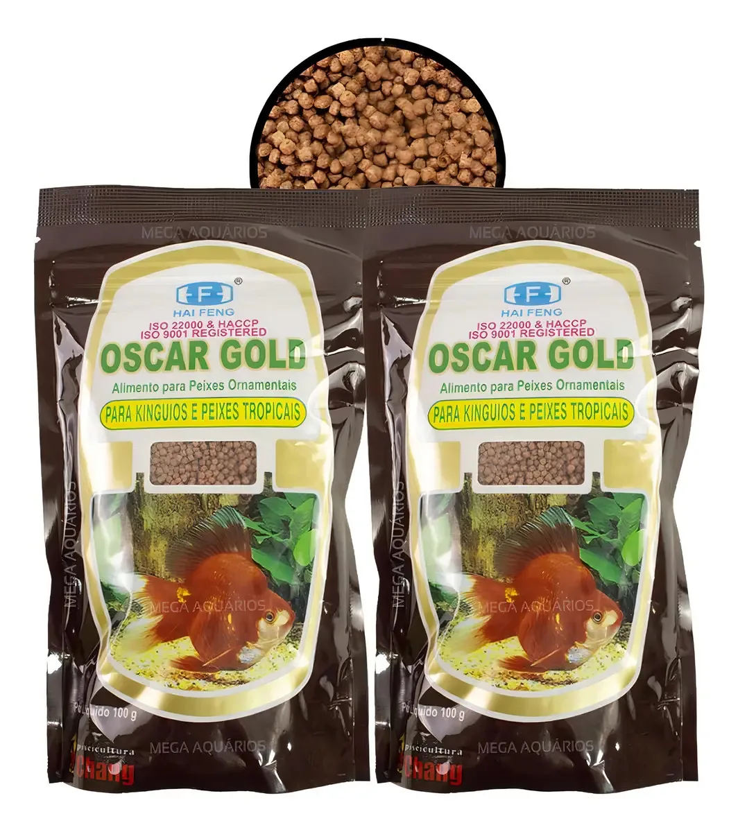 Ração Oscar Gold Para Peixes Tropicais - Completa - 200g