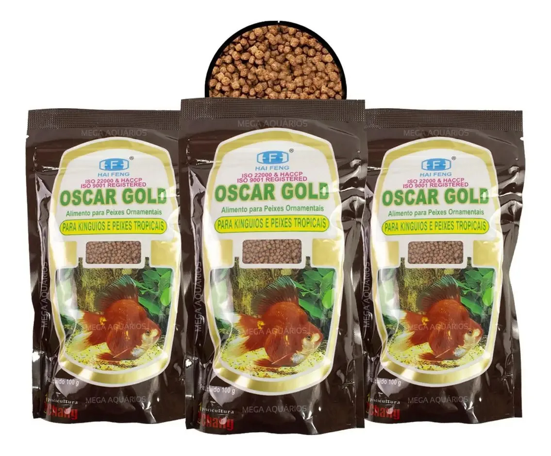 Ração Oscar Gold Completa Para Peixes Tropicais - 300g