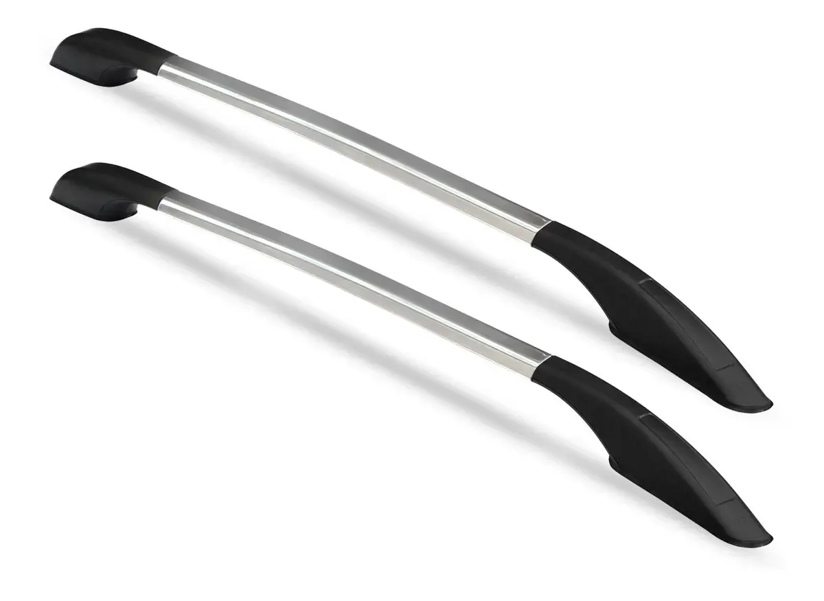 Rack Teto Longarina Decorativa Anodizado New Fiesta 2016 Prata