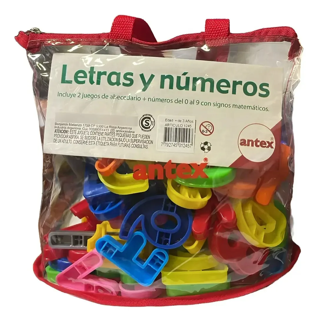Letras e números Antex 1245