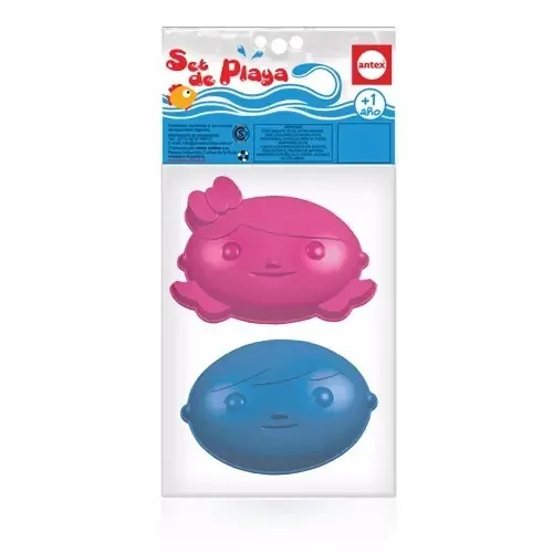 Conjunto de 2 moldes de praia Caritas Antex 1566