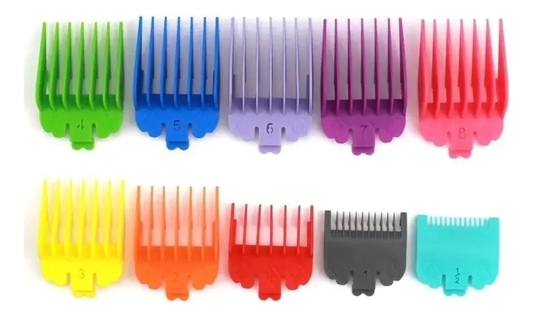 10 Pentes Guia + 2 Pentes Disfarce Profissional Wahl Kemei