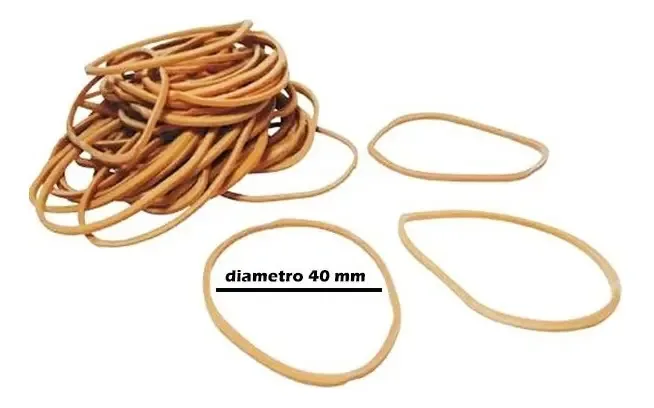 Banditas Elasticas Bandas Credencial 50 Grs 40 mm 100% látex
