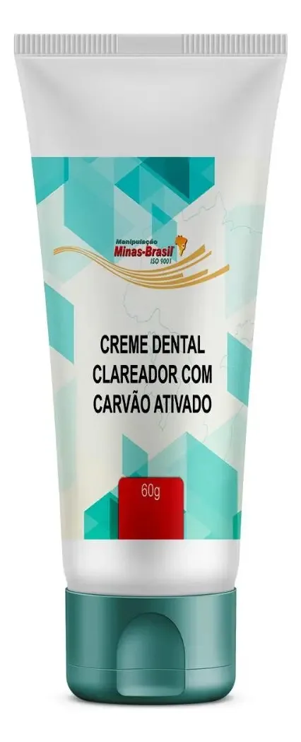 Creme Dental Clareador Com Carvão Ativado 60g