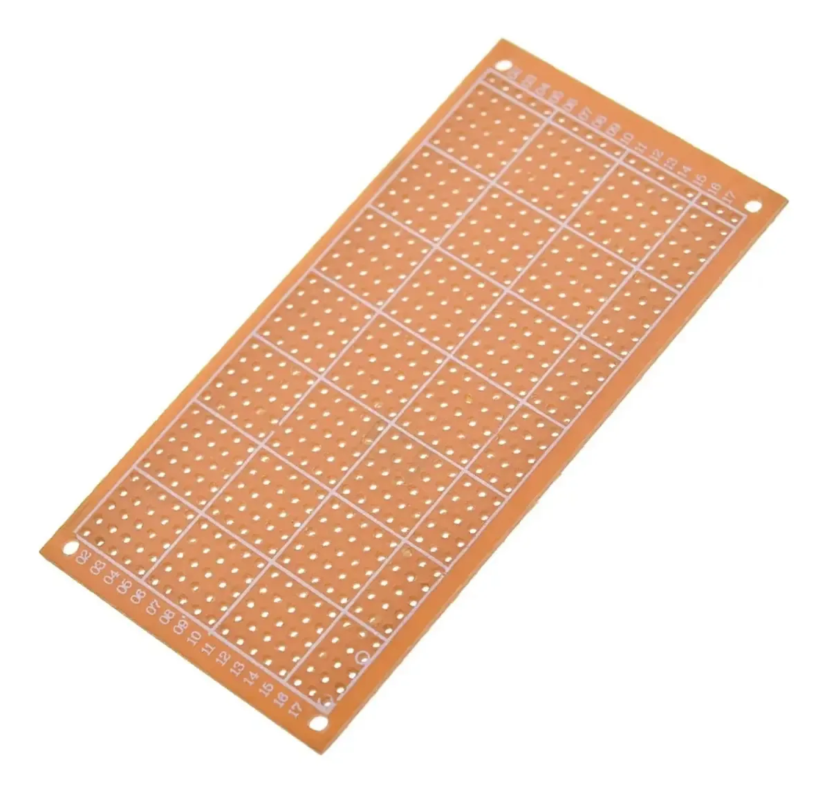 Kit 2 Placa De Fenolite 5x10cm Perfurada Pcb Ilhada