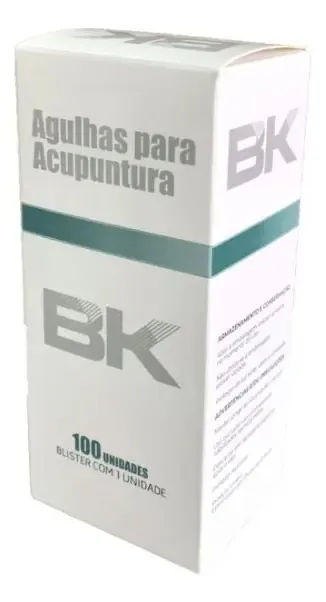 Agulha P/ Acupuntura 0,30x75 Bk Blister Individual C/ 100un