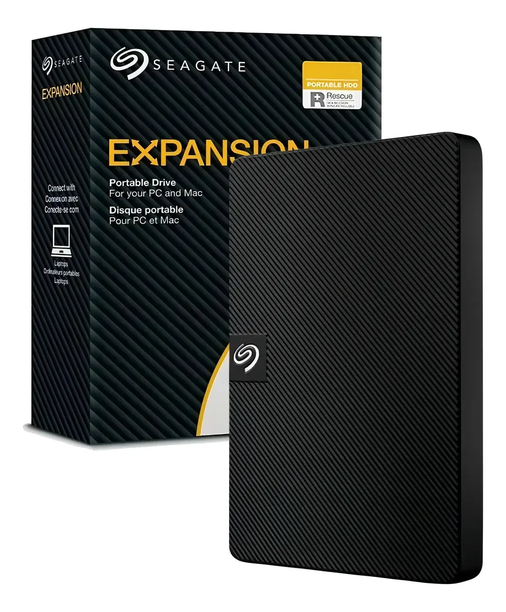 Hd Externo Seagate Expansion 1tb, Usb 3.0, Preto Stkm1000400