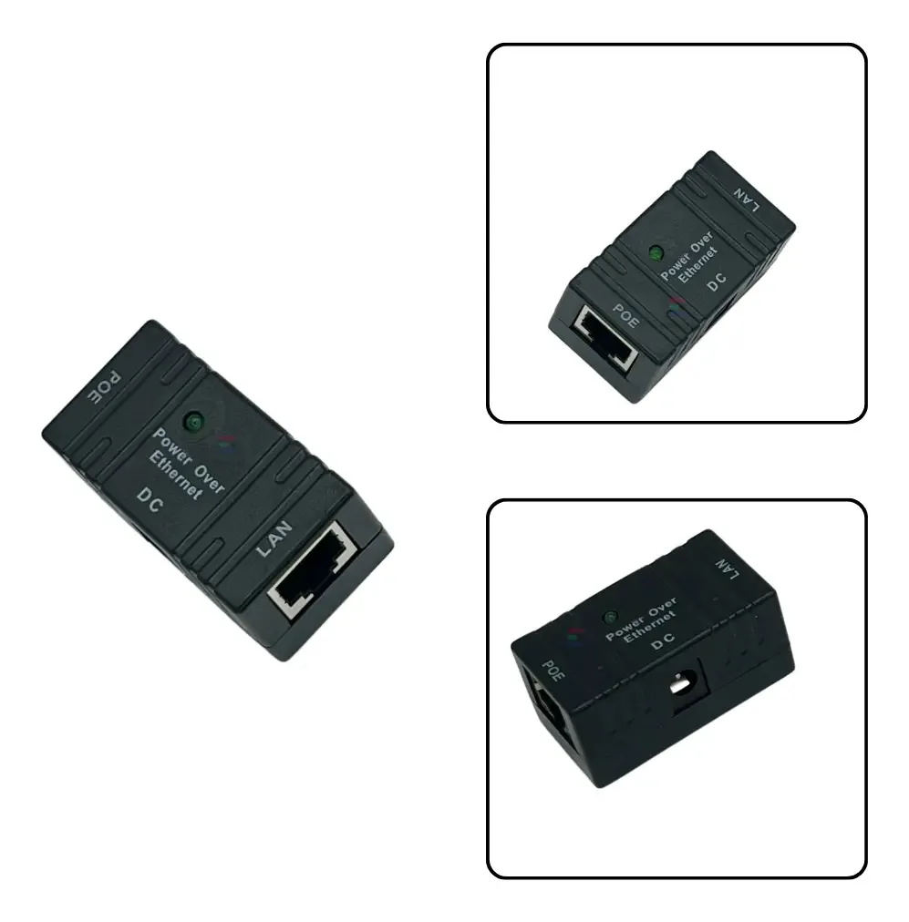 40x Adaptador Injetor Poe Tensão 9-48v ( Fonte Comum Em Poe)