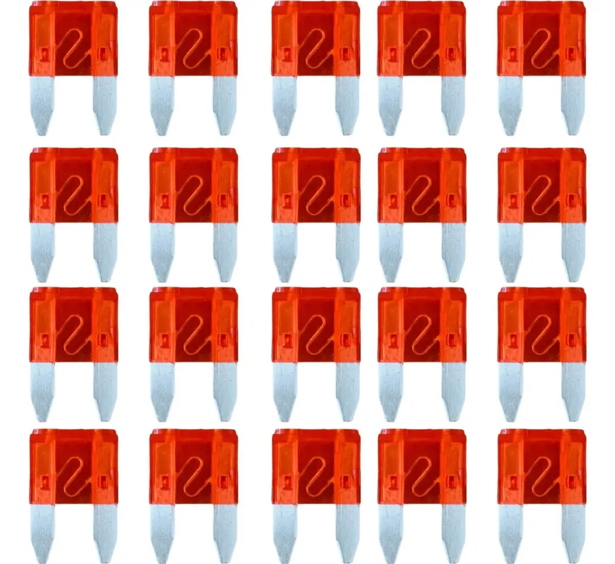 Kit 20 Fusíveis Lâmina Automotivo Vermelho ZH269A 10A