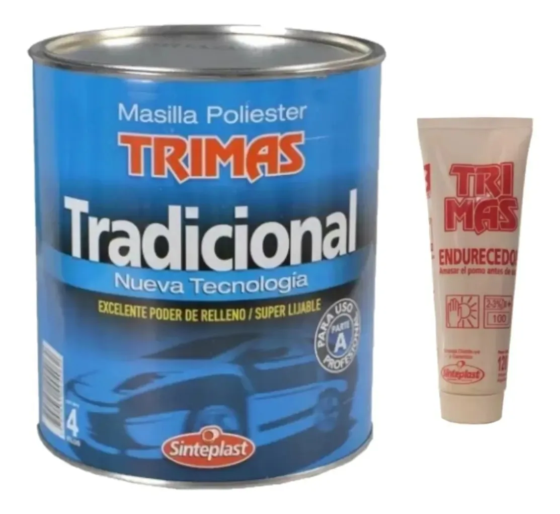 Massa plástica tradicional Sinteplast Trimas 4 kg - Rex