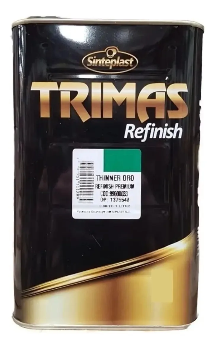 Thinner Gold Refinish Premium Trimas 4lt Automotive Sinteplast