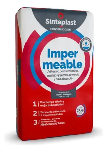 Adesivo Revestimentos Cerâmicos Piletas Natacion X 25 Kg