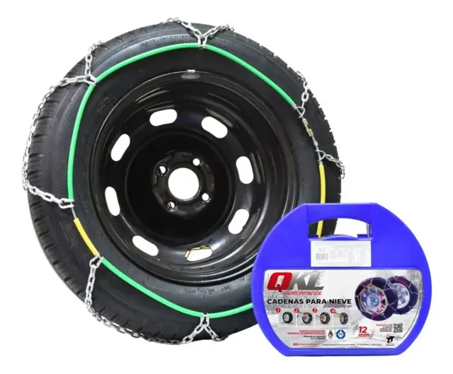 Conjunto de correntes de neve de lama enrolada 215/50-17
