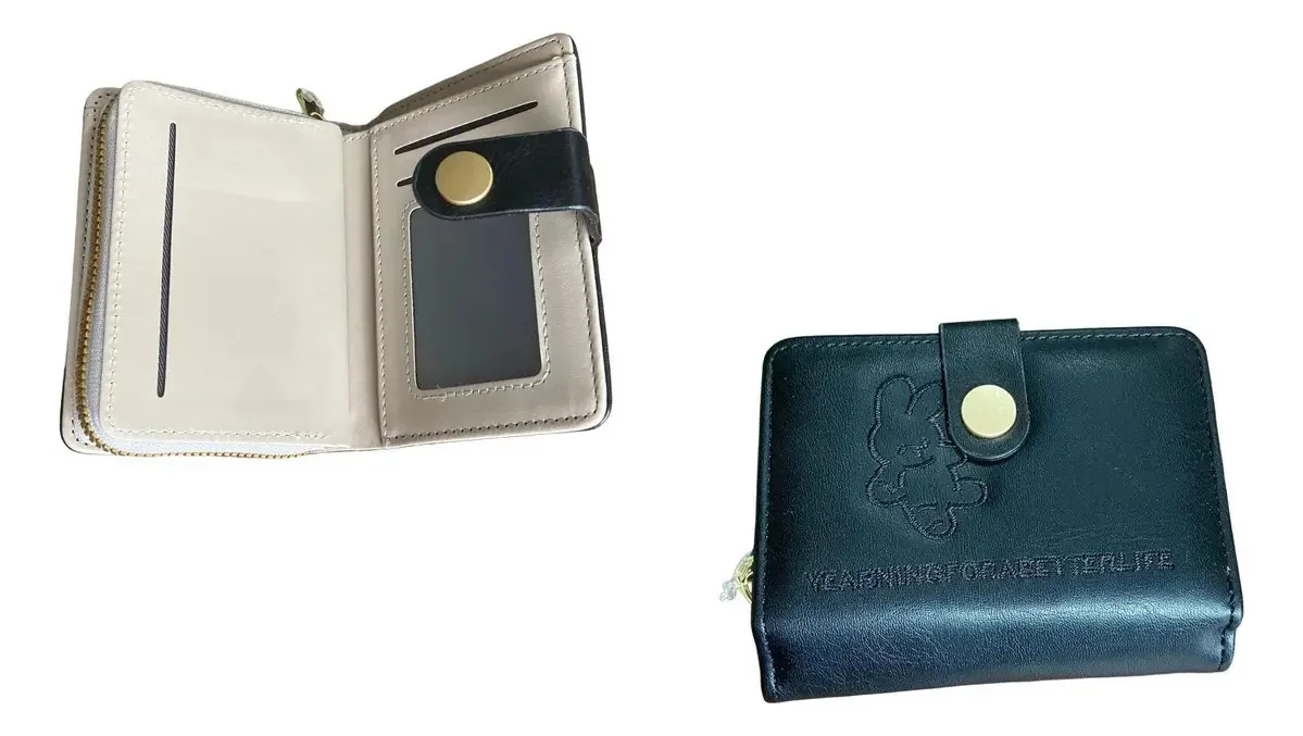 Carteira Envelope Forrada Divisórias Zíper Com Porta Moedas