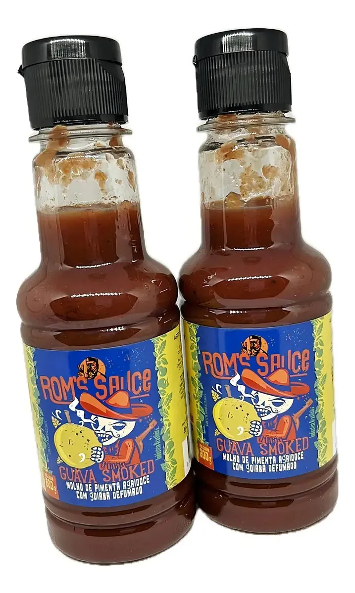 Kit 2 Molhos Goiaba Defumada Pimenta Guava Smoked 200g