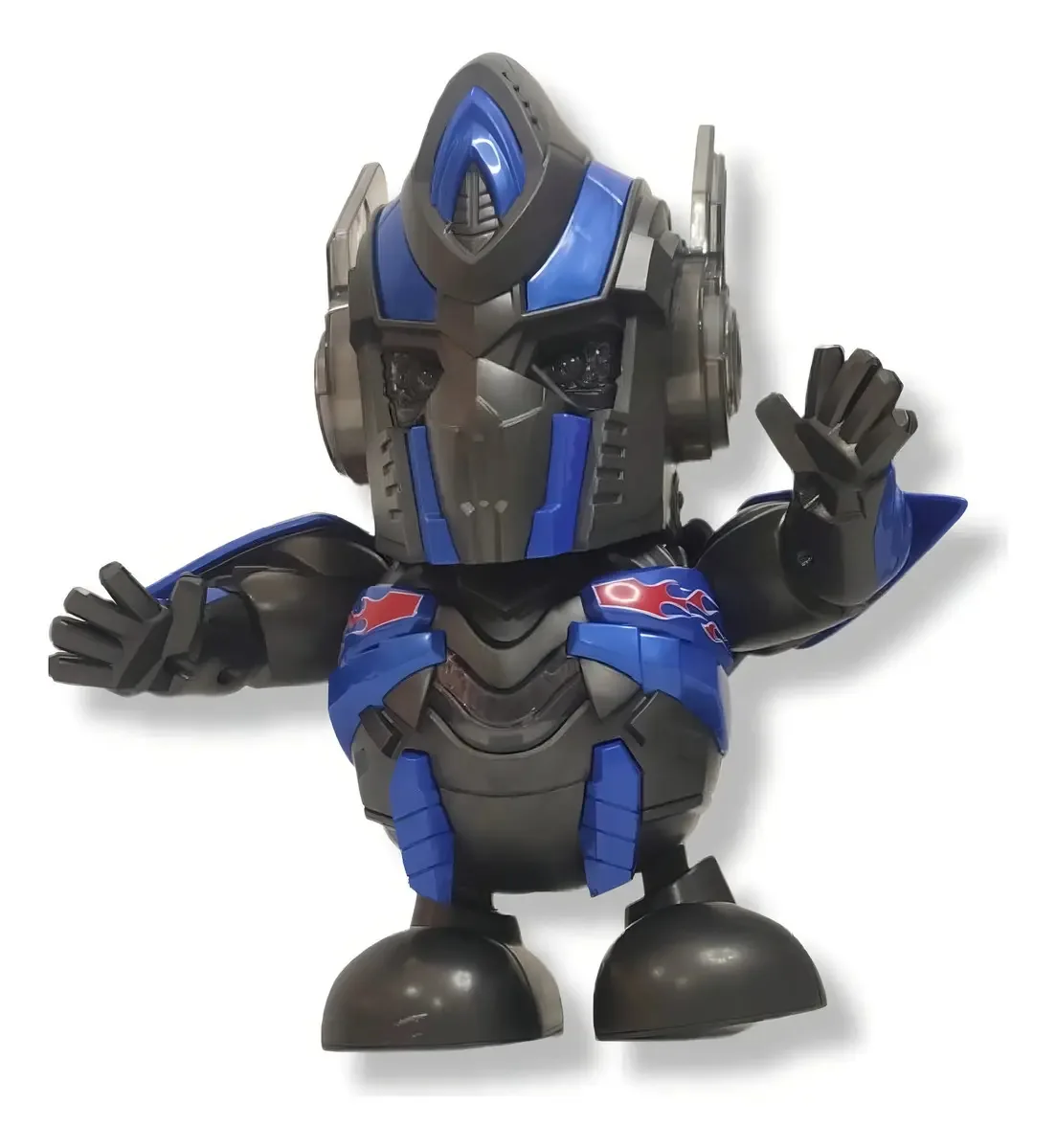 Brinquedo Robô Que Dança Optimus Prime Transformers Cor Azul Personagem Robôs
