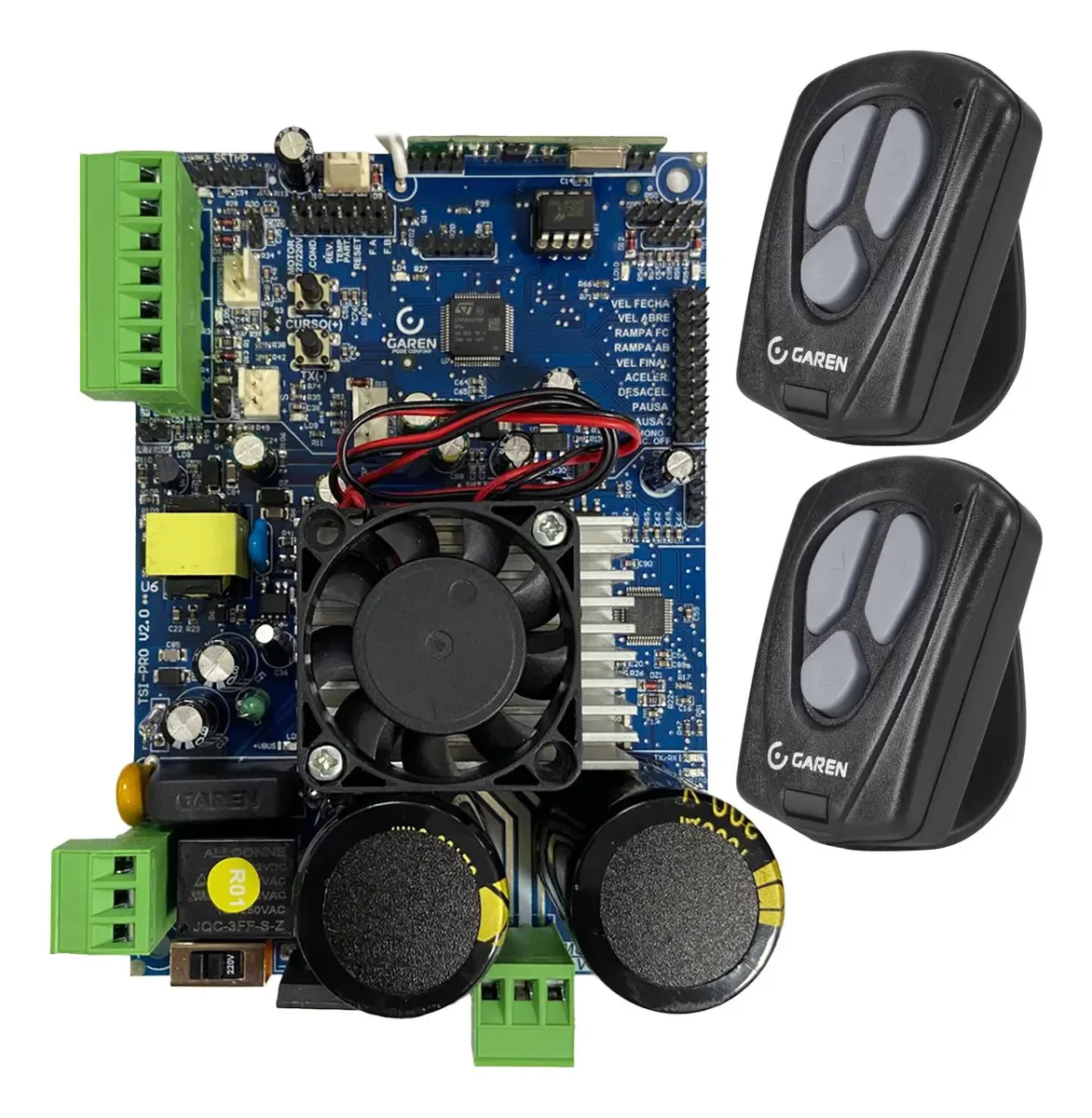 Central Inversora Garen TSI PRO MAX Azul Com 2 Controles 433MHz