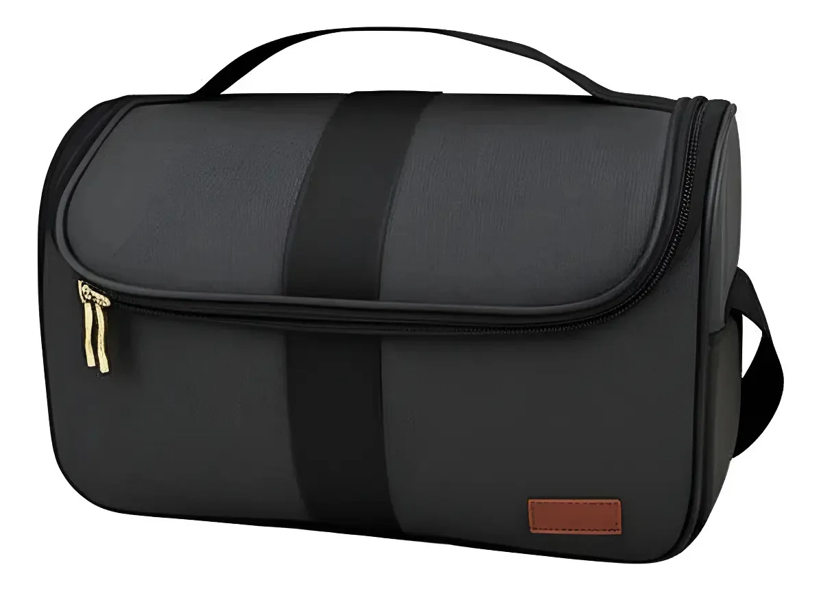 Bolsa Mochila Mamãe Bebê Gestante Grande Térmica Passeio Cor Preto Desenho Do Tecido Linho