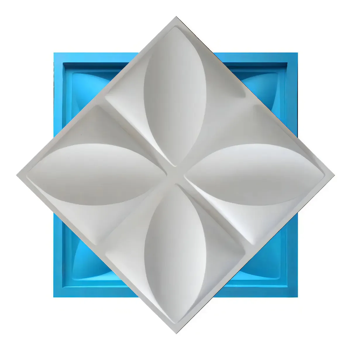 Molde 100% Silicone Para Placas De Gesso 3d Petala 30x30