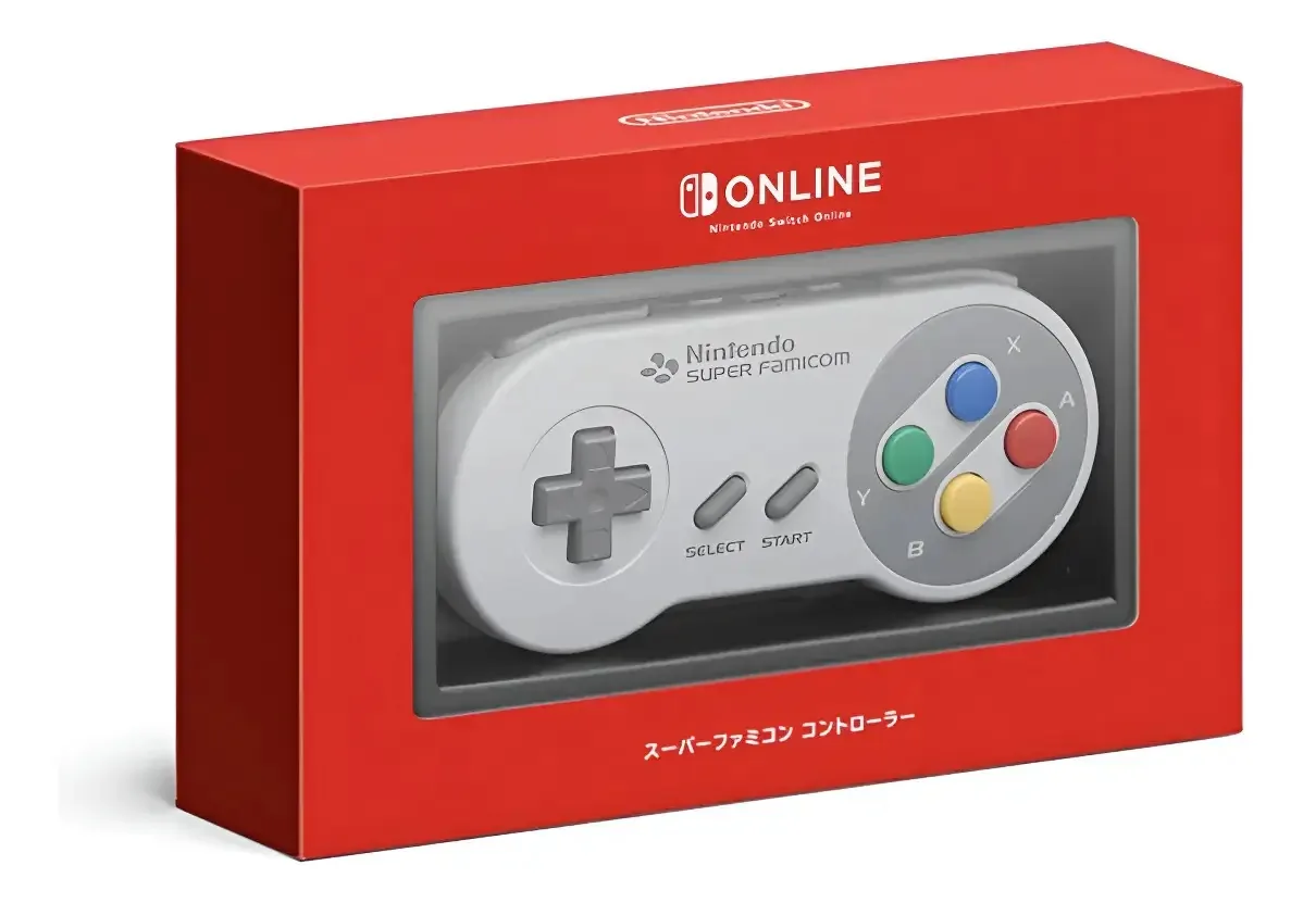 Controle Super Famicom Nintendo Switch Online Cinza