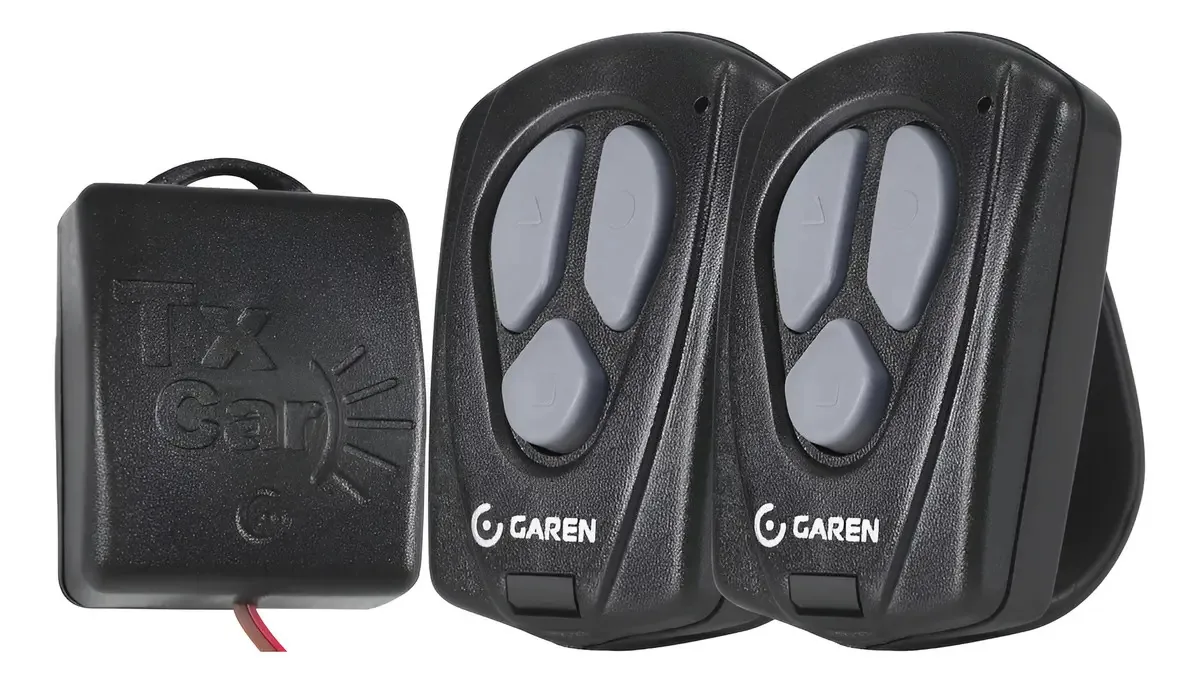Kit 2 Controles Remotos 433MHz 3 Canais Garen Tx Car Automação