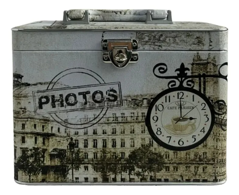 Maleta Porta-Álbuns Personalizável para Fotos 10x15 e 15x21 cm com Trava