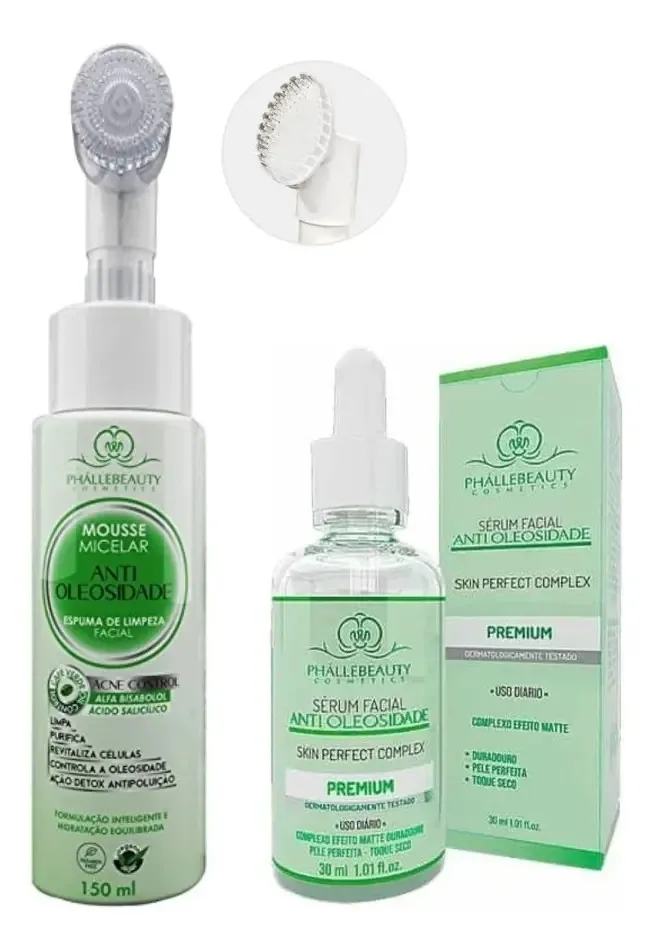 Kit Skincare Masculino Cuidado Limpeza De Pele Oleosa Acne