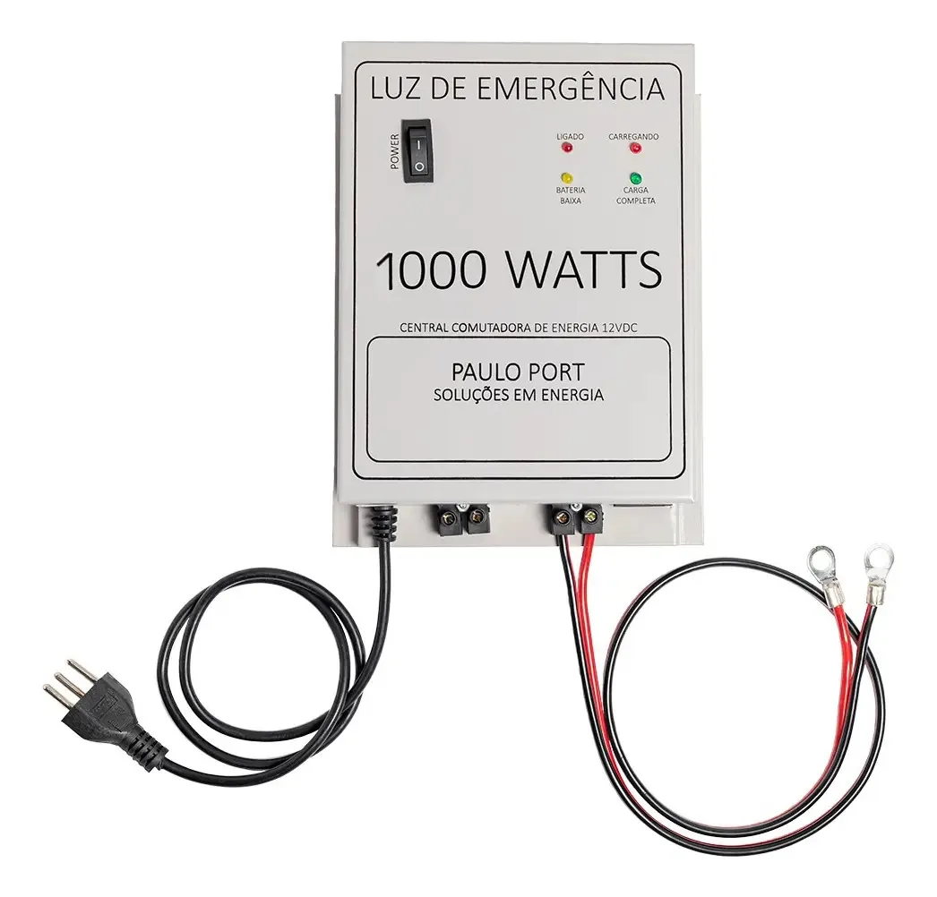 Central Luz Emergência Modelo Cle1000-12 (1000w) Pauloport Branco
