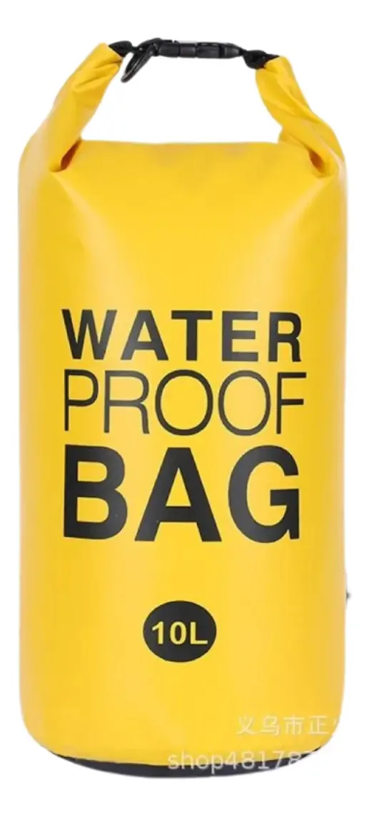 Saco Estanque Impermeavel Prova D'agua Saco Bag Camping 10lt Cor Amarelo