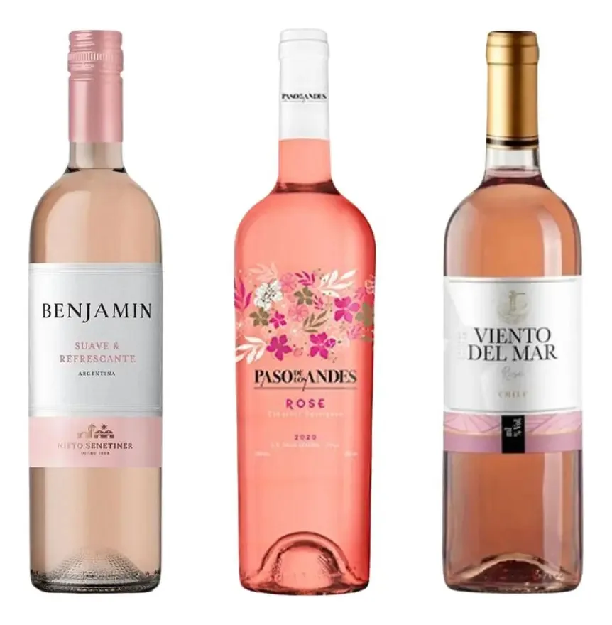 Kit 3 Vinhos Rosés Das Américas Seleção Especial