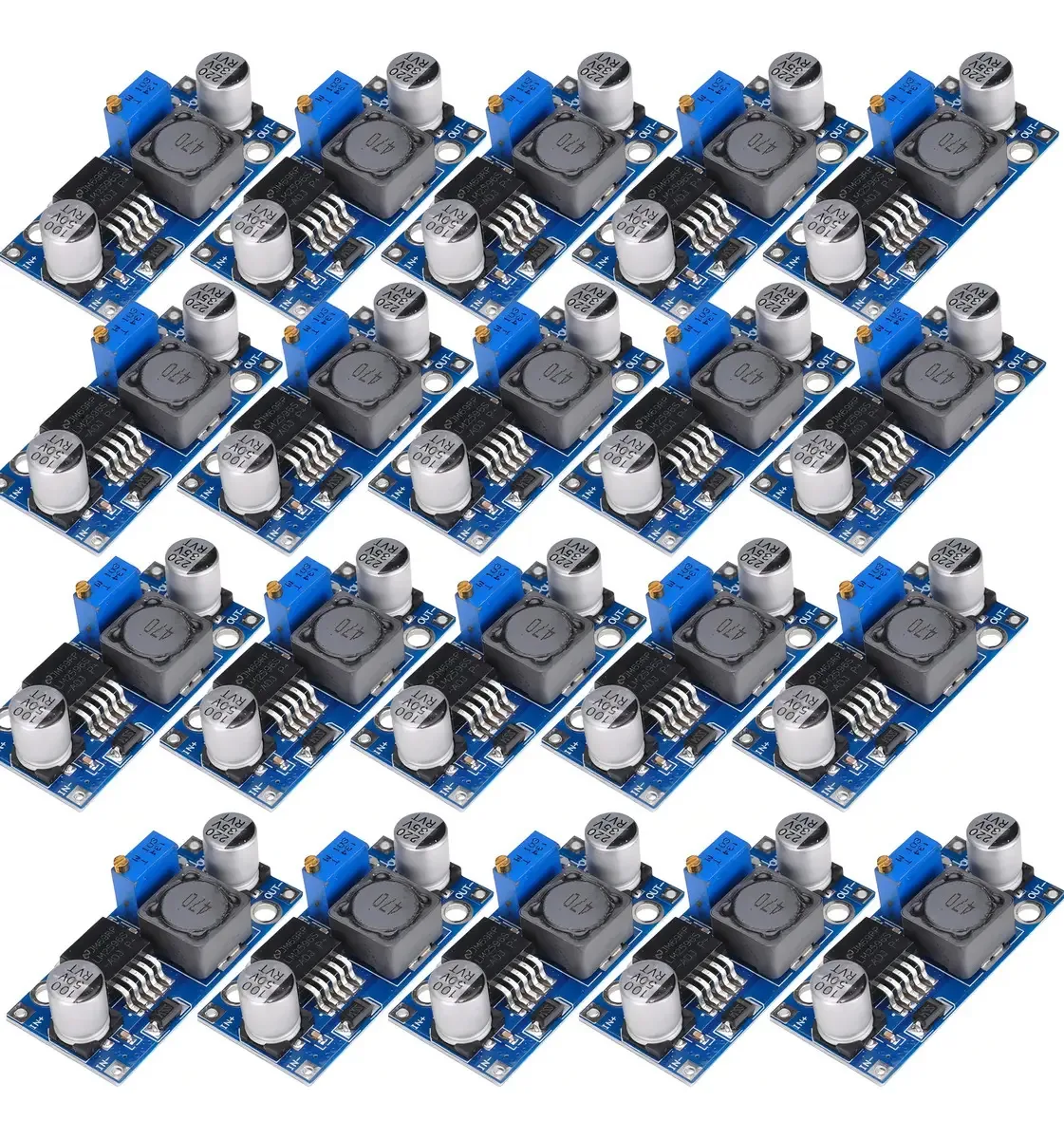 Kit 20 Reguladores de Tensão Ajustável LM2596 3A Step-Down Tenstar Robot 1,5V-35V