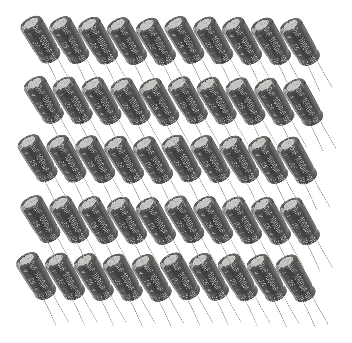 Capacitor Eletrolítico 1000uf 25v - 50 Peças