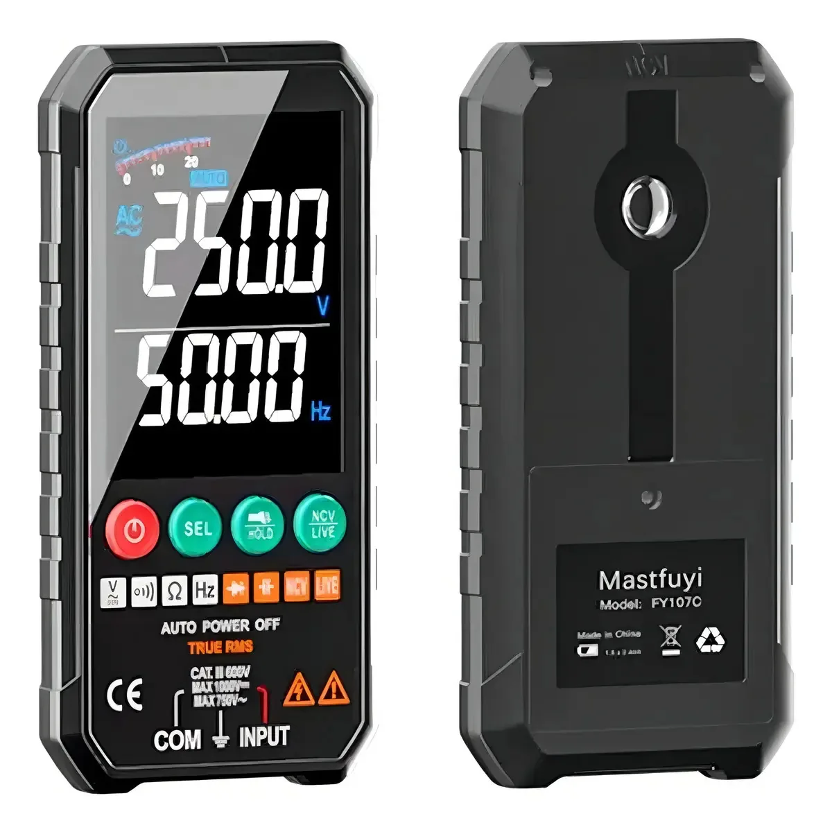 Eng Automação Multímetro Digital Automático FY107C 6000 Contagens LCD