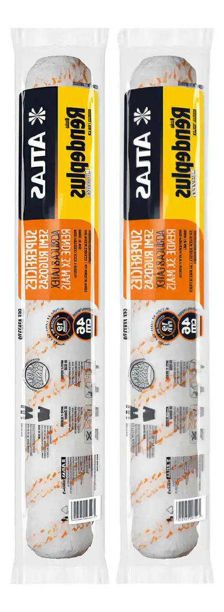 2 Big Rolos Pintura Rendeplus 46cm Sem Garfo - Atlas