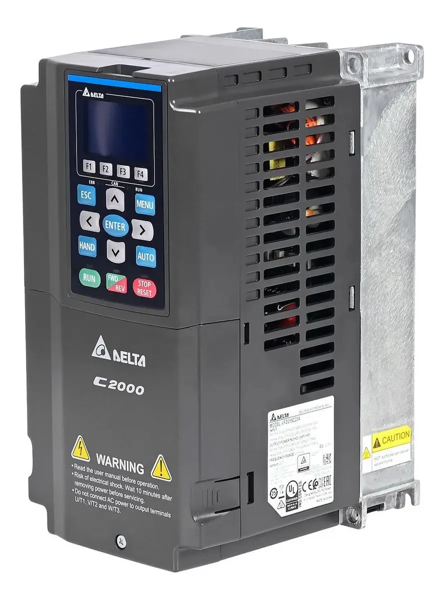 Inversor De Frequência Delta C2000 220v Trif 2cv 8ahd