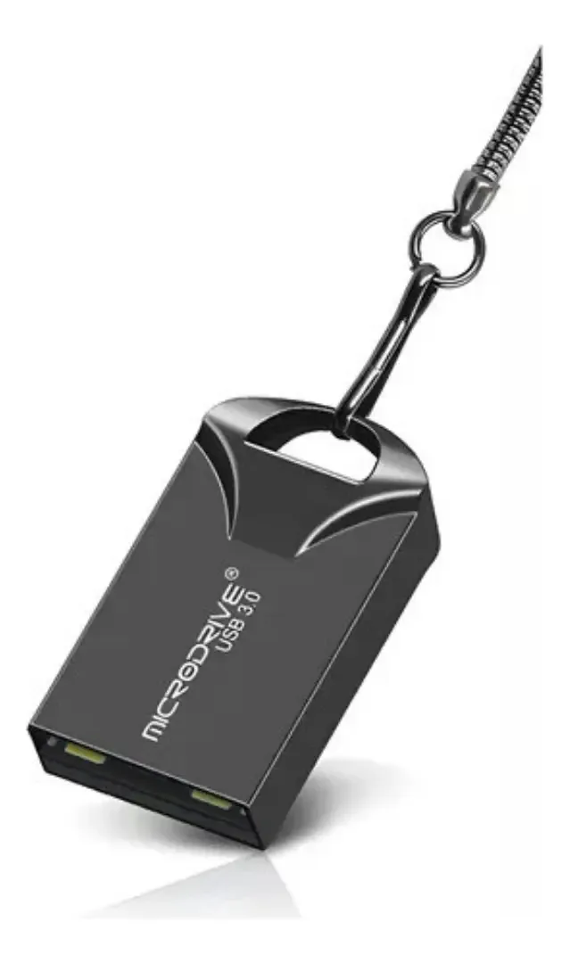 Pendrive 32gb Microdrive Produzido Em Metal Cor Preto