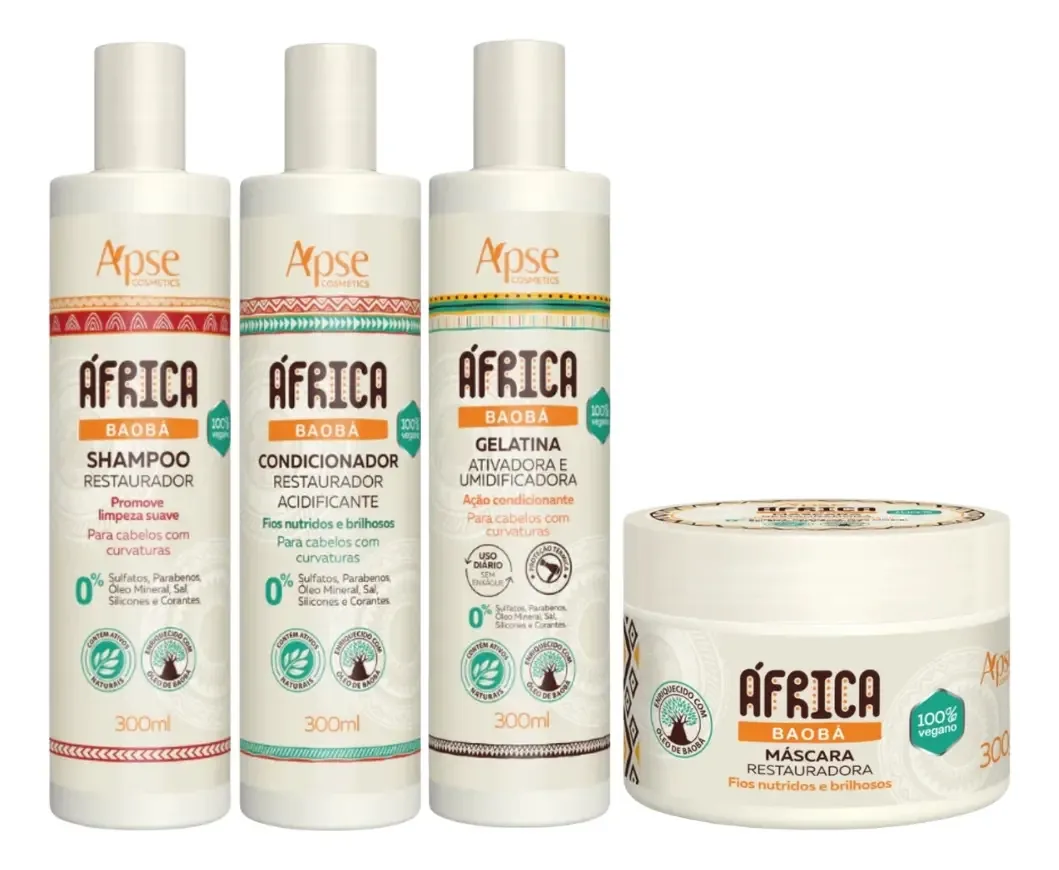 Apse Produtos de Beleza África Baobá restauração, nutrição de 1110mL 1110g