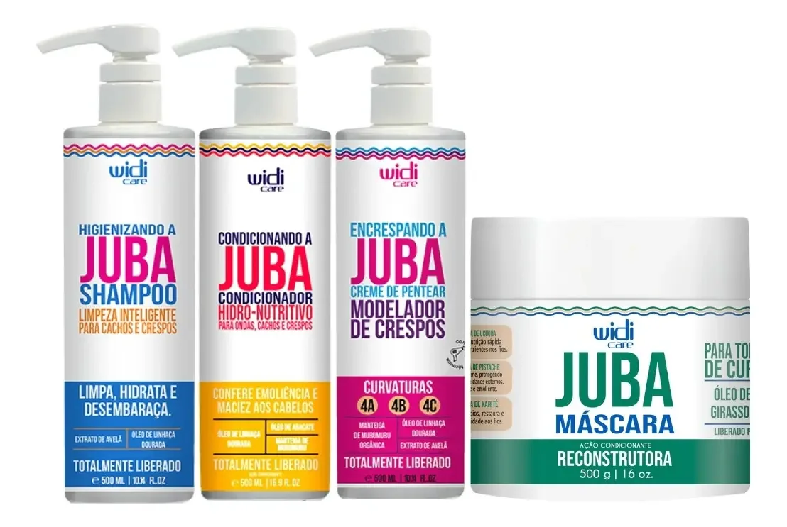 Produtos de beleza Widi Care Juba hidratação, nutrição, reconstrução, definição dos cachos de 2L 2kg