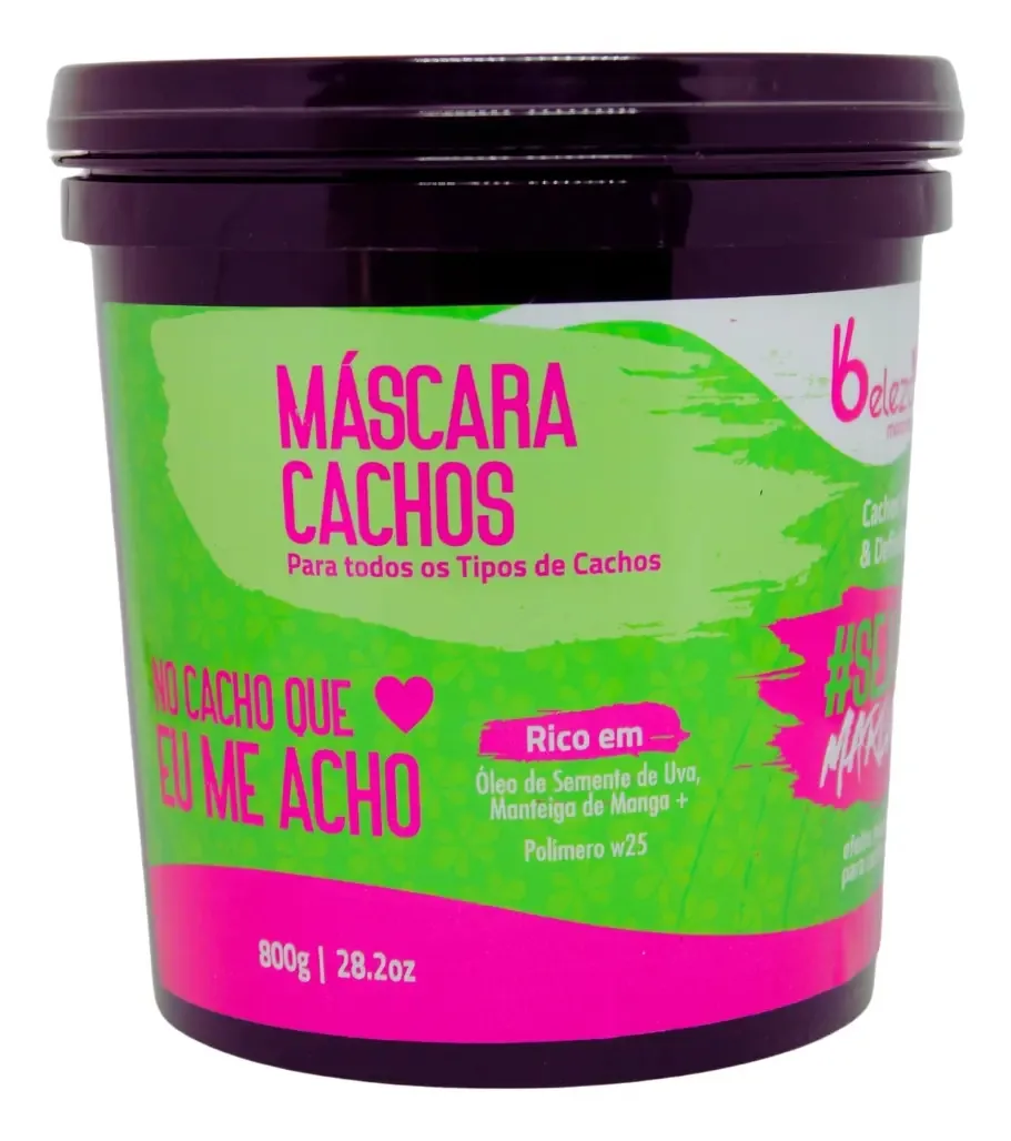 Máscara Capilar No Cacho Que Eu Me Acho Beleza Marcante 800g