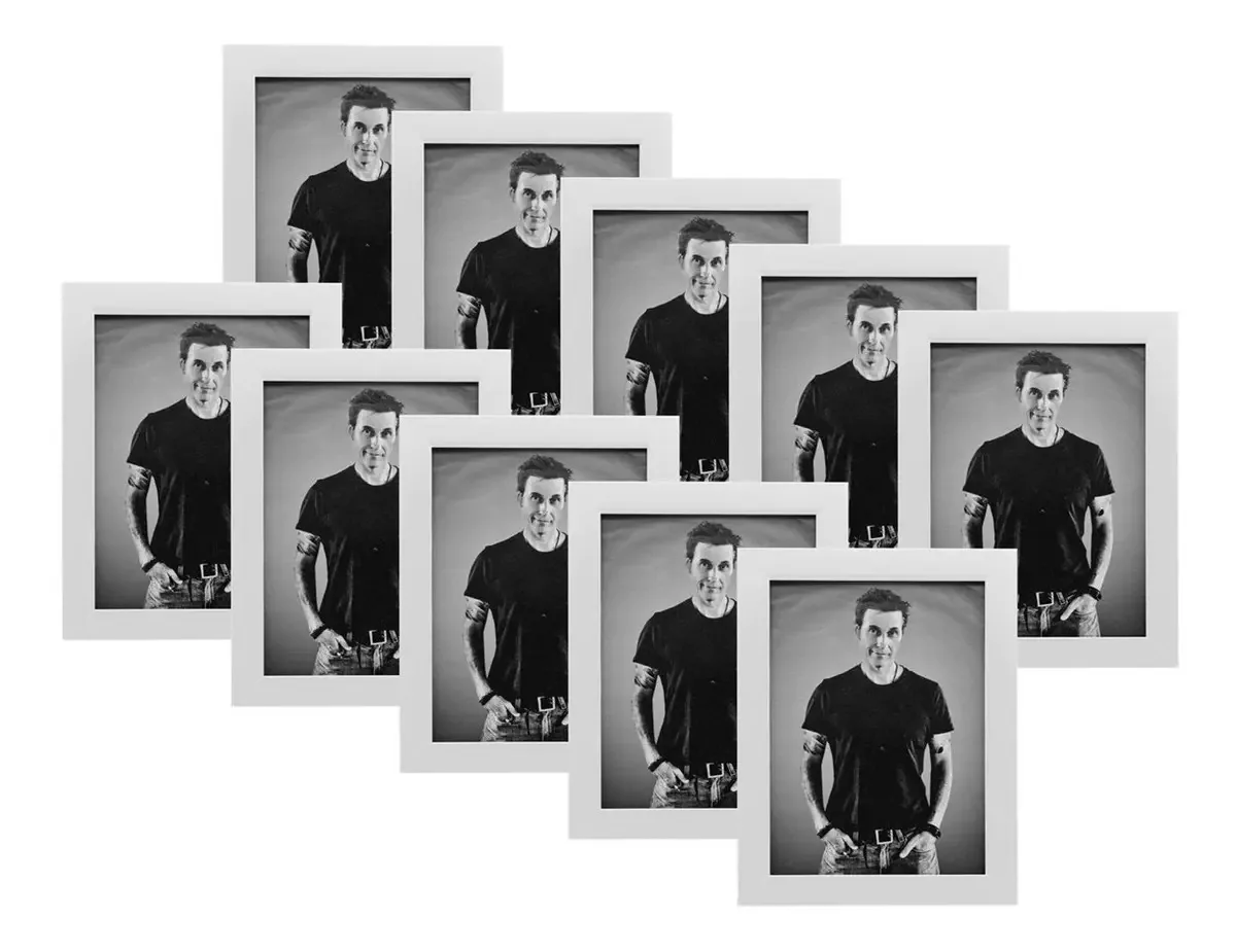 Porta Retratos 10x15 Atacado 45 Unidades Cor Branco-neve Cor