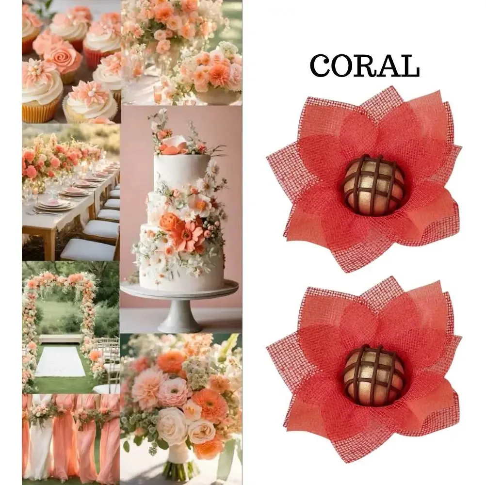 50 Forminhas Doces Modelo Rosa Nobre Casamento Aniversário Cor Coral