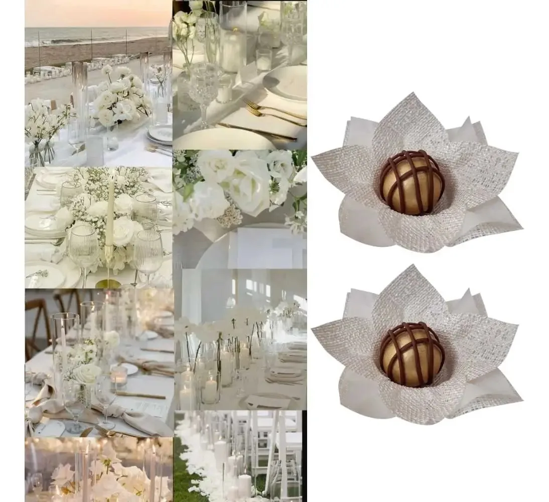 50 Forminhas Doces Modelo Rosa Nobre Casamento Aniversário Cor Branco