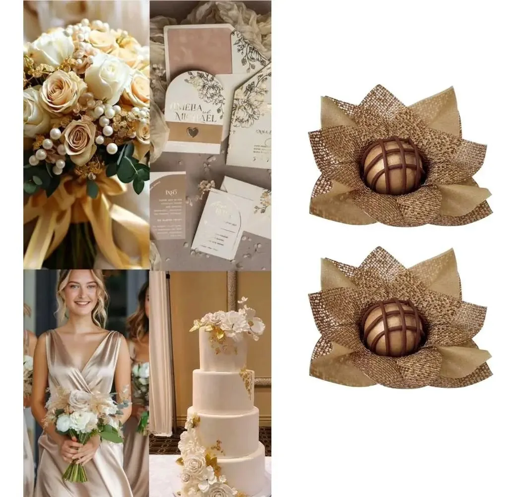 50 Forminhas Doces Modelo Rosa Nobre Casamento Aniversário Cor Dourado
