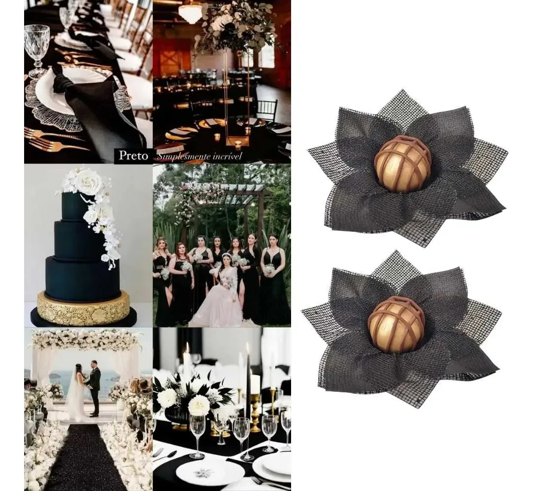 50 Forminhas Doces Modelo Rosa Nobre Casamento Aniversário Cor Preto