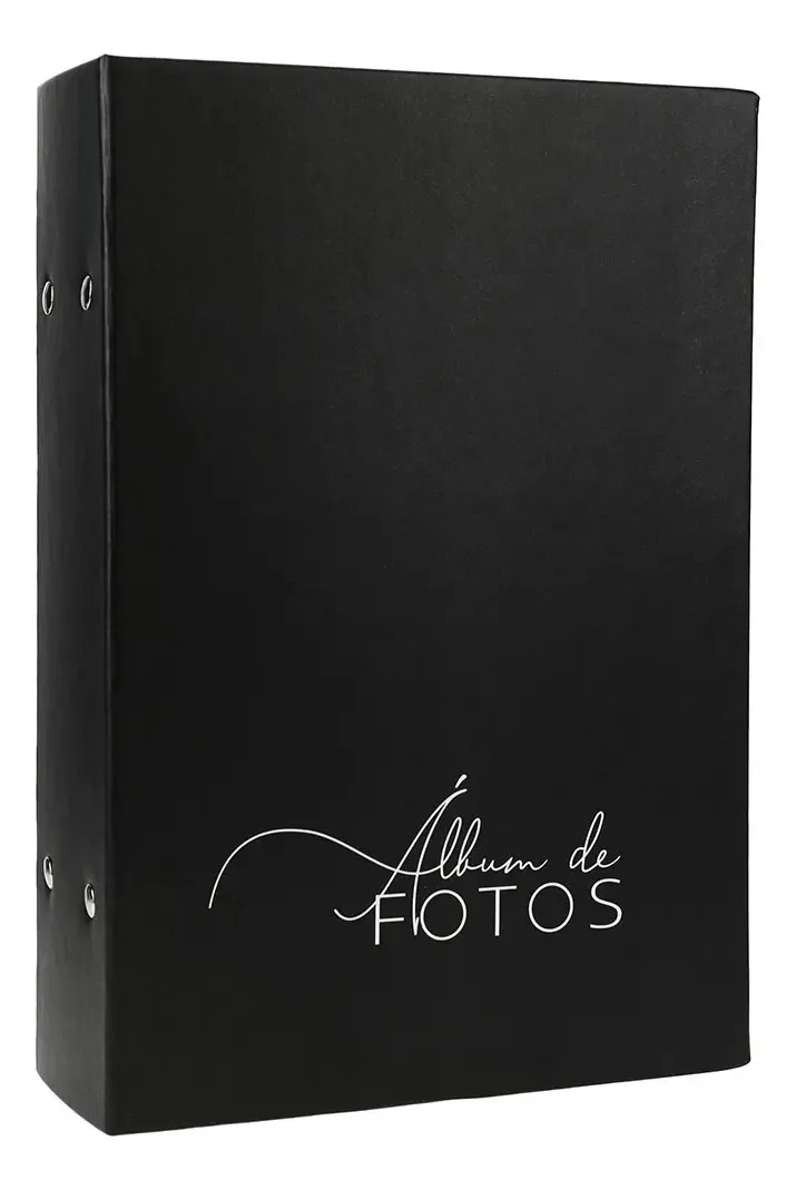 Album De Fotos Liso 10x15/512 Fotos Ótima Qualidade Cor Preto