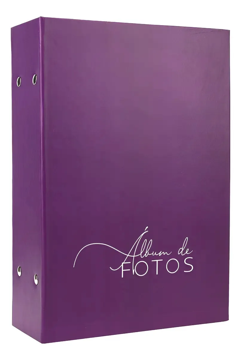 Álbum de Fotos 10x15 Para 512 Fotos, Roxo Com Memo